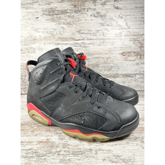 Men\'s Nike Air Jordan Retro 6 Infrared 2014 Black/Red Sneakers Sz 8.5